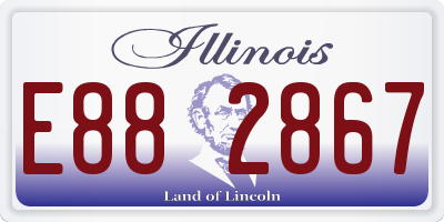 IL license plate E882867