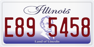 IL license plate E895458