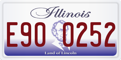 IL license plate E900252