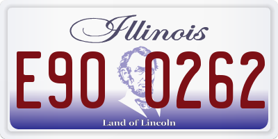 IL license plate E900262