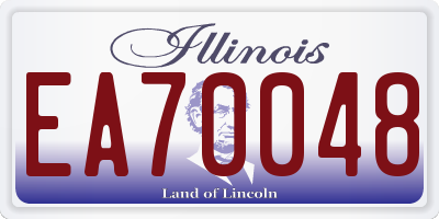 IL license plate EA70048