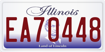 IL license plate EA70448