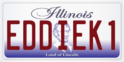 IL license plate EDDIEK1