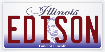 IL license plate EDISON