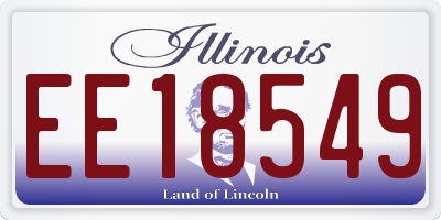 IL license plate EE18549