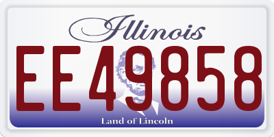 IL license plate EE49858