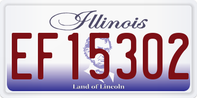 IL license plate EF15302