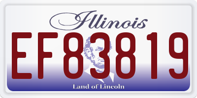 IL license plate EF83819