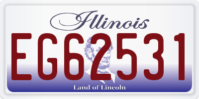IL license plate EG62531