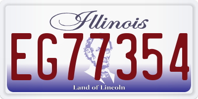 IL license plate EG77354