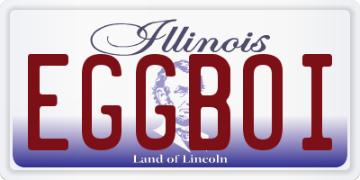 IL license plate EGGBOI