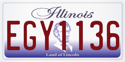 IL license plate EGY1136