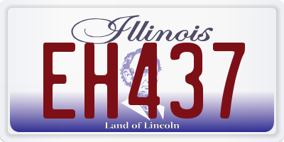 IL license plate EH437