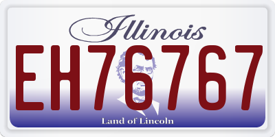 IL license plate EH76767