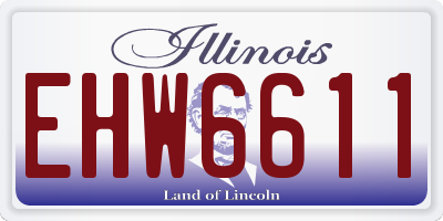 IL license plate EHW6611