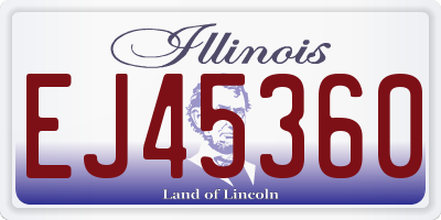 IL license plate EJ45360