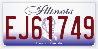 IL license plate EJ61749