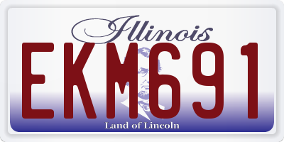 IL license plate EKM691