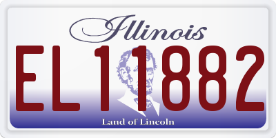 IL license plate EL11882