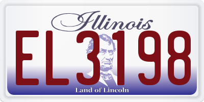 IL license plate EL3198