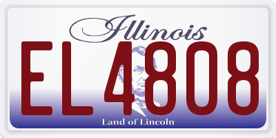 IL license plate EL4808