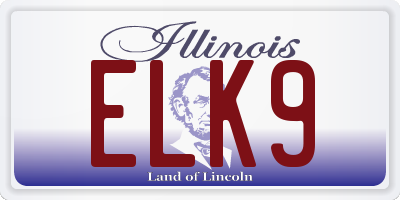 IL license plate ELK9