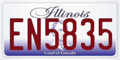 IL license plate EN5835