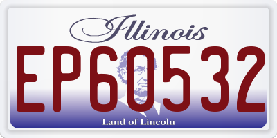IL license plate EP60532