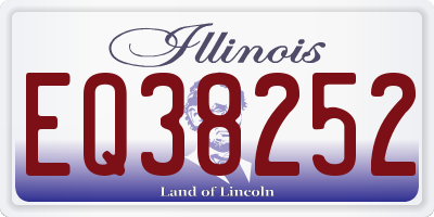 IL license plate EQ38252