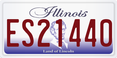 IL license plate ES21440