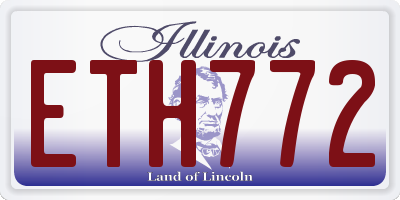 IL license plate ETH772