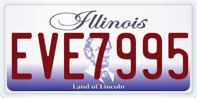 IL license plate EVE7995