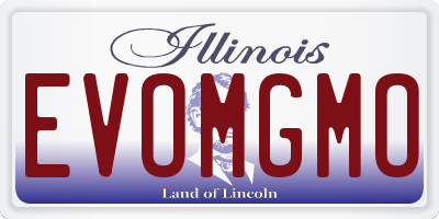 IL license plate EVOMGMO