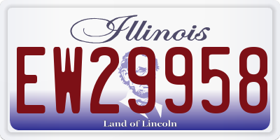 IL license plate EW29958