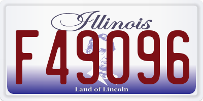 IL license plate F49096