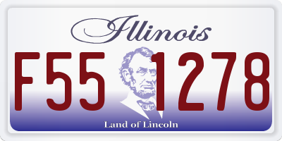 IL license plate F551278