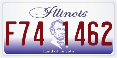 IL license plate F741462