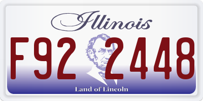 IL license plate F922448