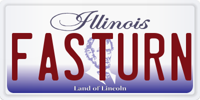 IL license plate FASTURN