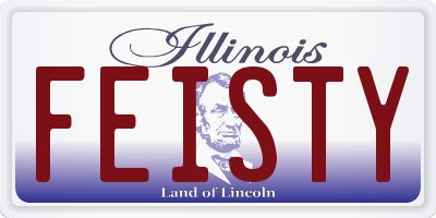 IL license plate FEISTY