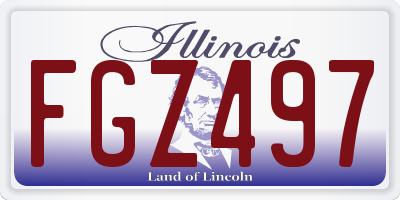 IL license plate FGZ497