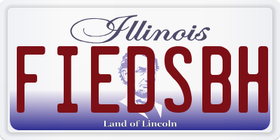 IL license plate FIEDSBH