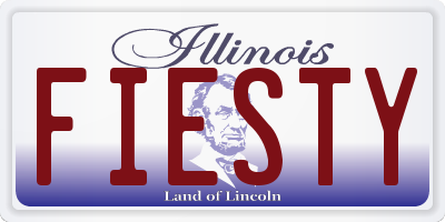 IL license plate FIESTY