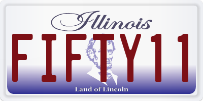 IL license plate FIFTY11