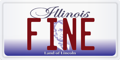 IL license plate FINE