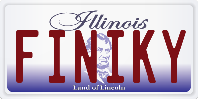 IL license plate FINIKY