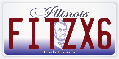 IL license plate FITZX6