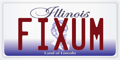 IL license plate FIXUM