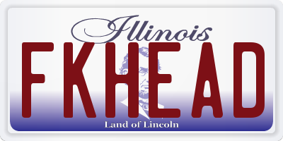 IL license plate FKHEAD