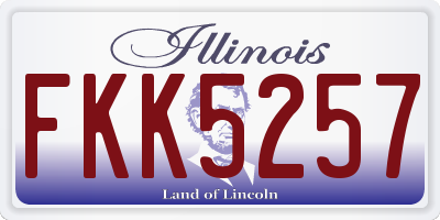 IL license plate FKK5257